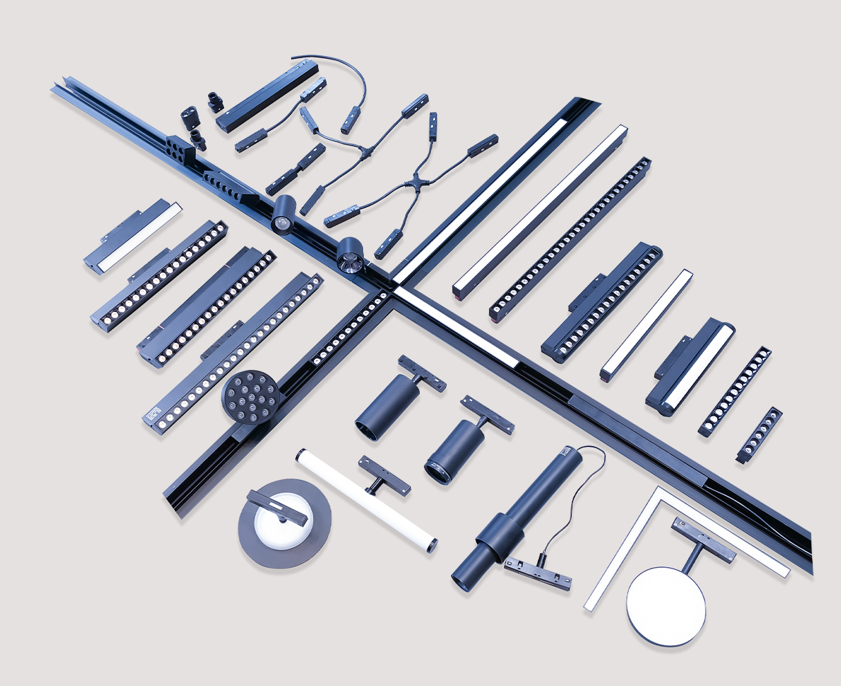 Magnetic track light