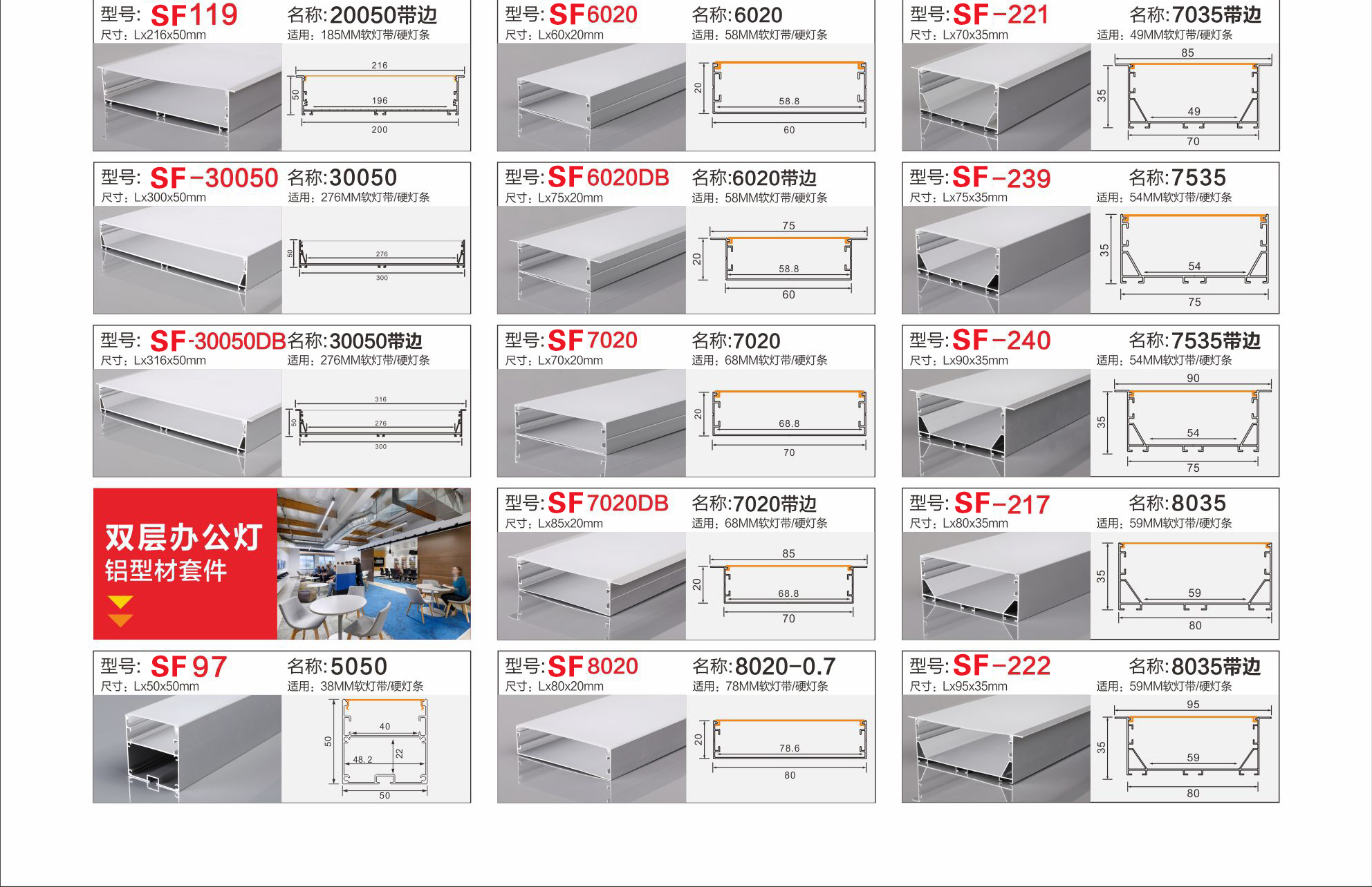 Aluminum alloy light strip slot, linear light strip clip slot, surface-mounted ceiling angle linear light strip slot, embedded aluminum strip slot