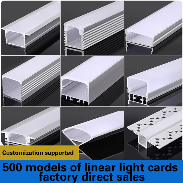 Linear light strip slot, surface-mounted ceiling angle linear strip light slot, embedded strip aluminum slot, aluminum alloy light slot profile