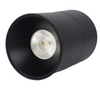 Black surface mounted tube light with adjustable angle